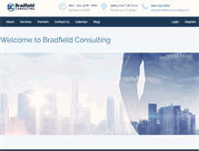 Tablet Screenshot of bradfieldconsulting.com